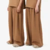 Runway-joggebukse i plissert sateng