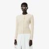 Runway kashmir-cardigan med kabelstrikk