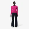 Runway kashmir-cardigan med kabelstrikk