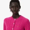 Runway kashmir-cardigan med kabelstrikk