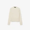 Runway kashmir-cardigan med kabelstrikk