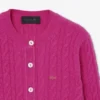 Runway kashmir-cardigan med kabelstrikk