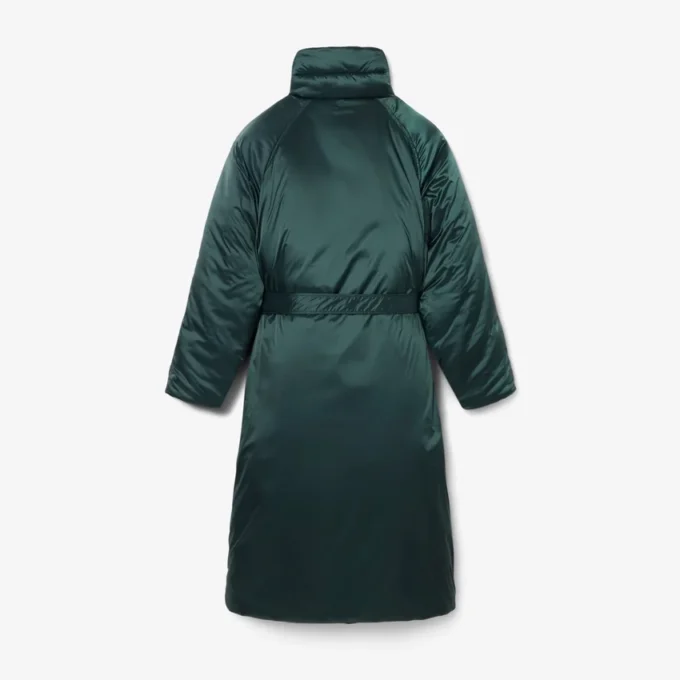 Runway lang iriserende puffjakke
