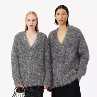 Runway Lurex-strikkegenser