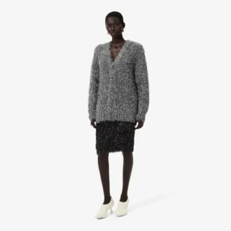 Runway Lurex-strikkeskjørt