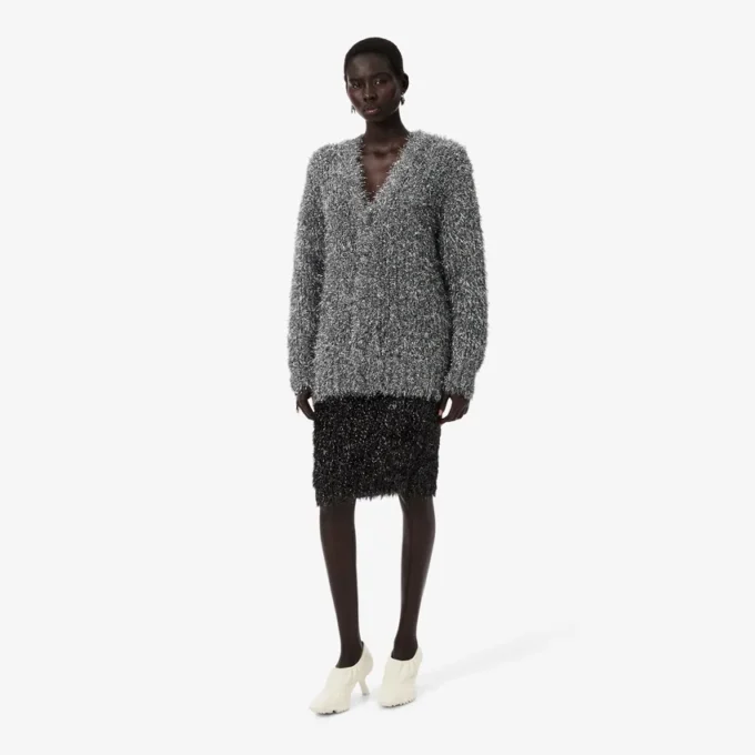 Runway Lurex-strikkeskjørt