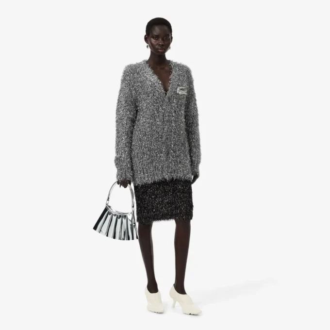 Runway Lurex-strikkeskjørt