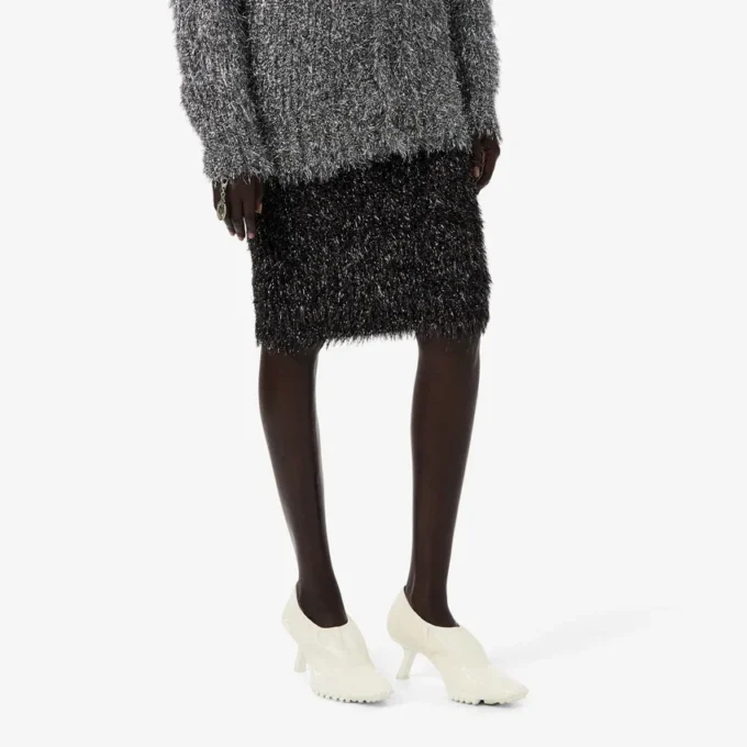 Runway Lurex-strikkeskjørt