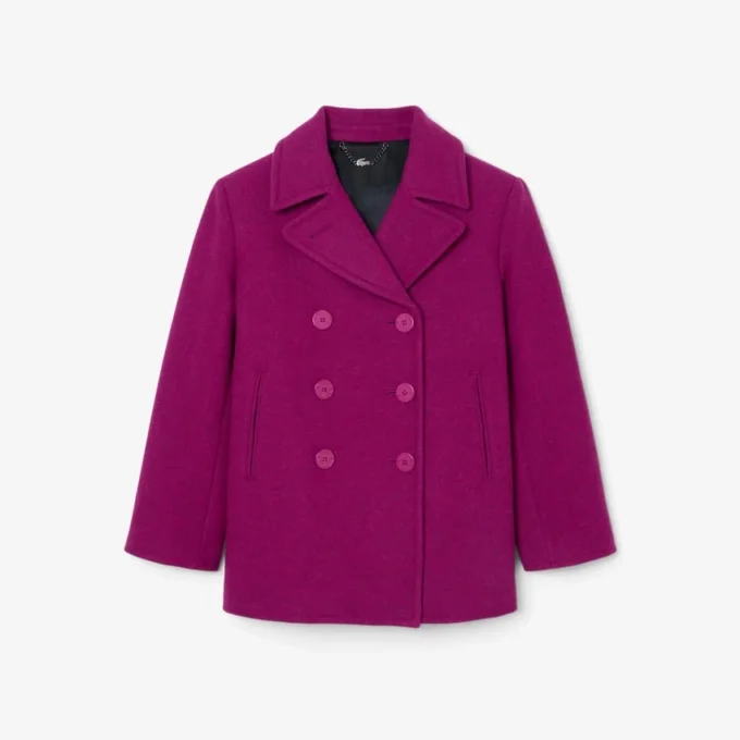 Runway-peacoat i slubull