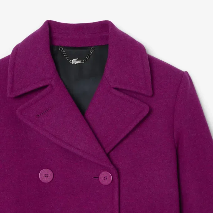 Runway-peacoat i slubull