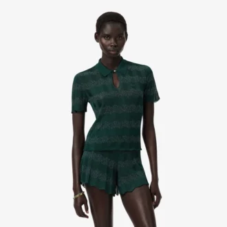 Runway Pointelle-pologenser med polokrage