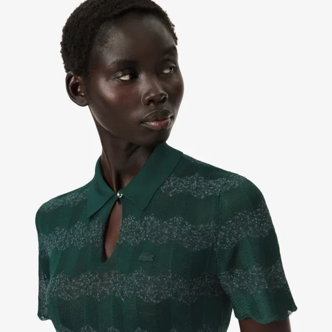Runway Pointelle-pologenser med polokrage