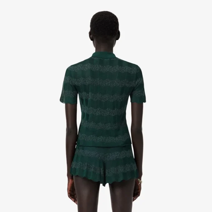 Runway Pointelle-pologenser med polokrage