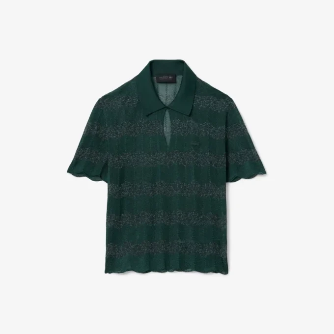 Runway Pointelle-pologenser med polokrage