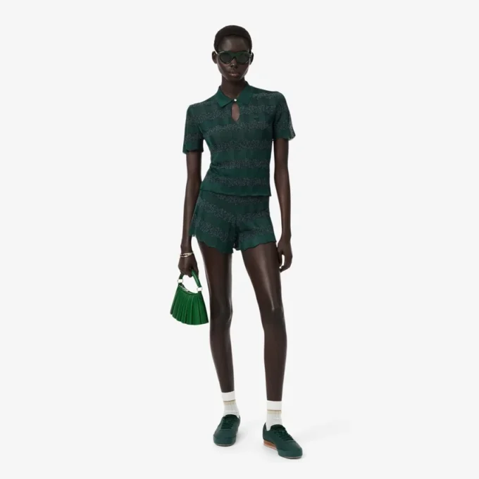 Runway Pointelle-strikkede shorts