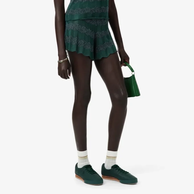 Runway Pointelle-strikkede shorts