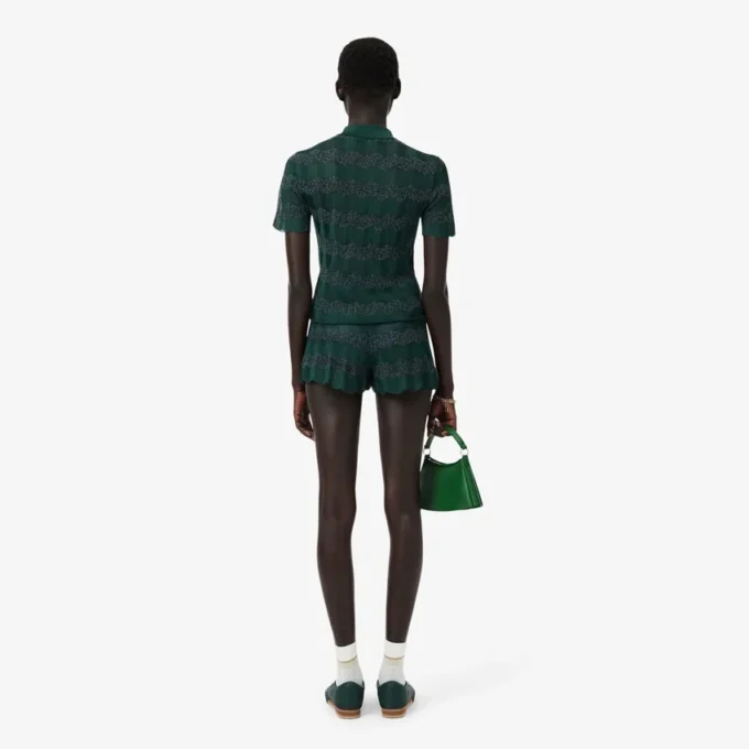 Runway Pointelle-strikkede shorts