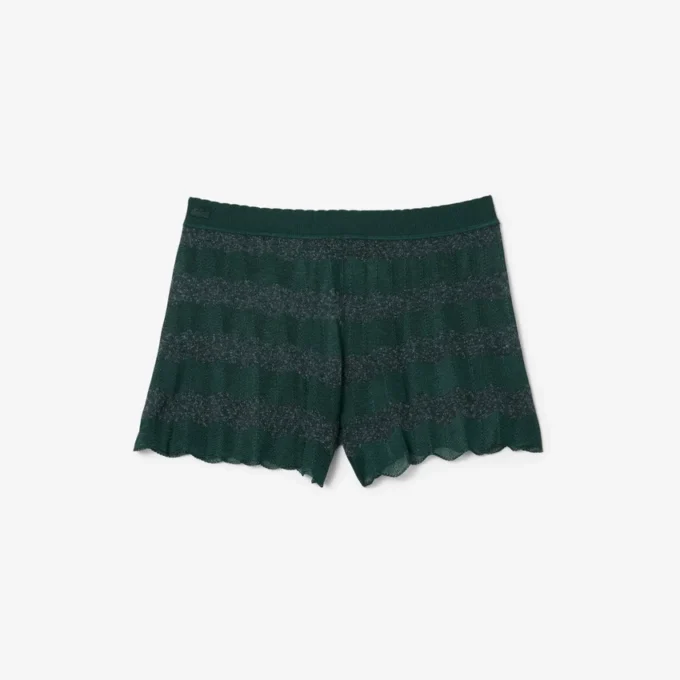 Runway Pointelle-strikkede shorts