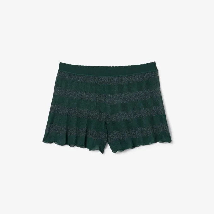 Runway Pointelle-strikkede shorts
