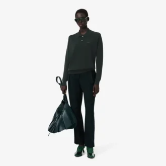 Runway-pologensere i ullblanding med polokrage