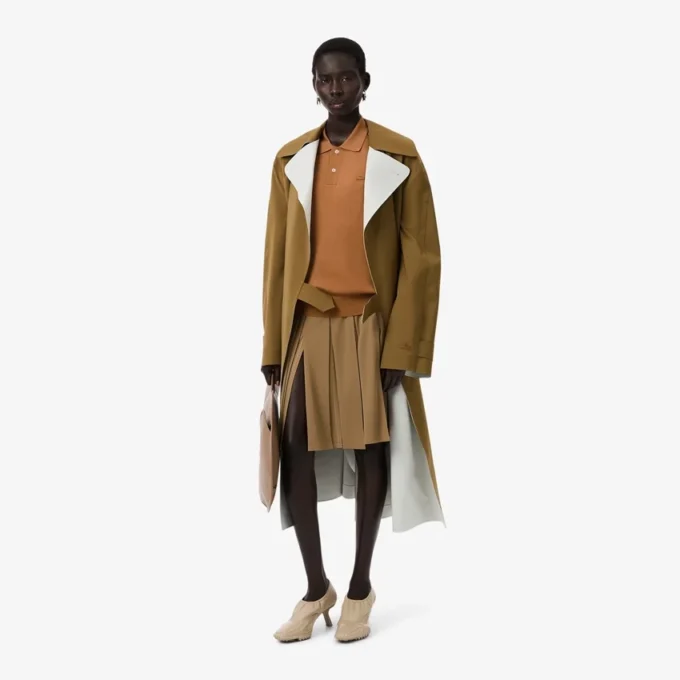 Runway-pologensere i ullblanding med polokrage