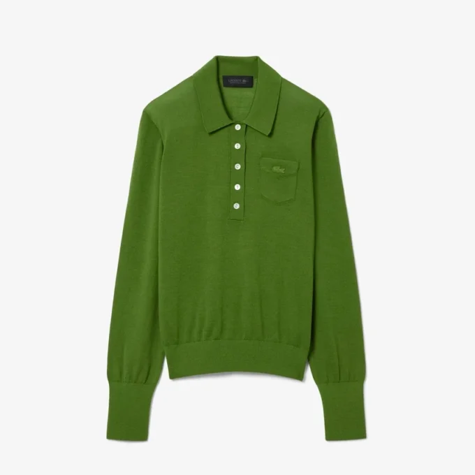 Runway-pologensere med polokrage i merinoull