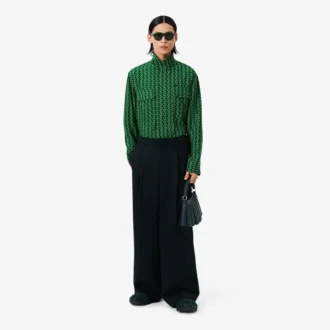 Runway Regular Fit-skjorte i trykt sateng