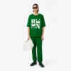 Runway Satin T-skjorte med grafisk trykk