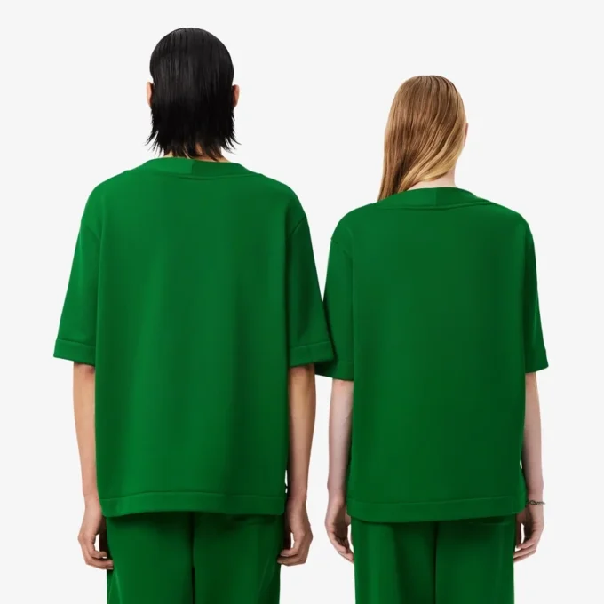 Runway Satin T-skjorte med grafisk trykk