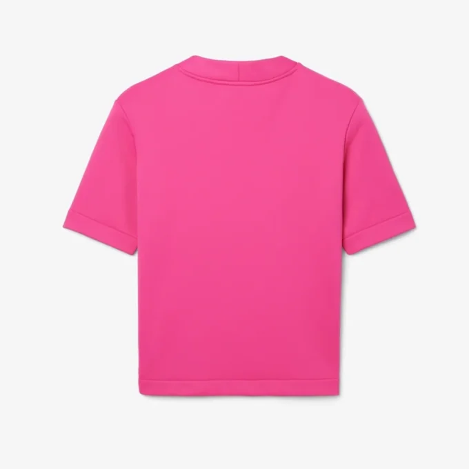 Runway Satin T-skjorte med grafisk trykk