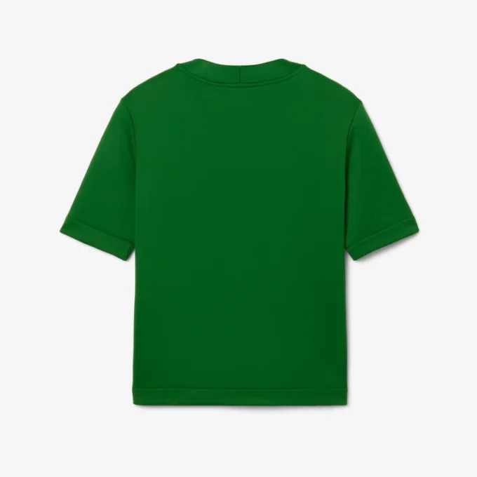 Runway Satin T-skjorte med grafisk trykk