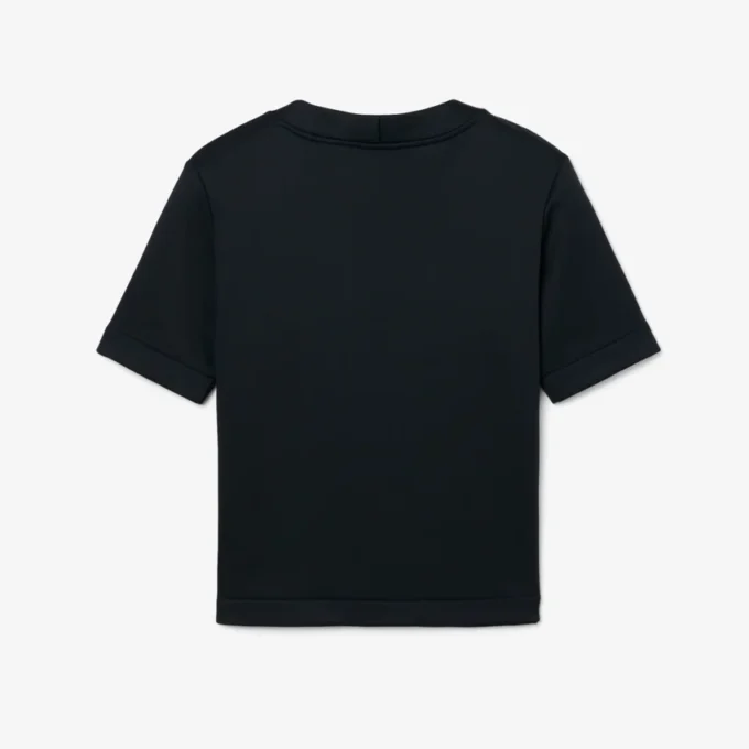 Runway Satin T-skjorte med grafisk trykk