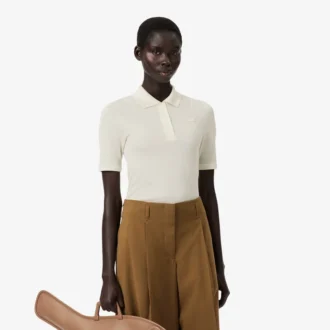Runway Slim Fit Silk Mini-Piqua Pologensere