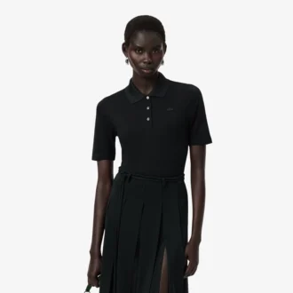 Runway Slim Fit Silk Mini-Piqua Pologensere