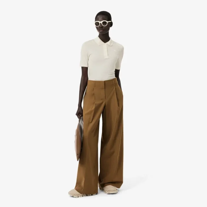 Runway Slim Fit Silk Mini-Piqua Pologensere
