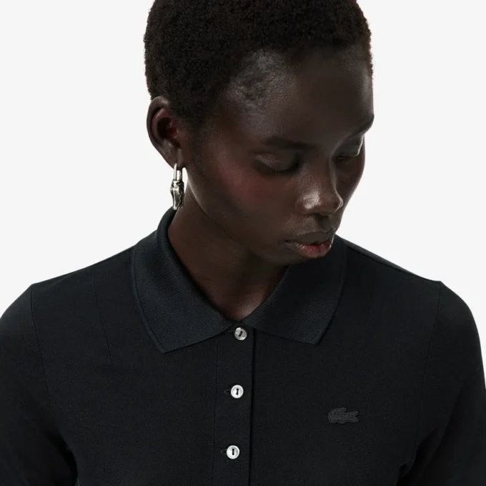 Runway Slim Fit Silk Mini-Piqua Pologensere