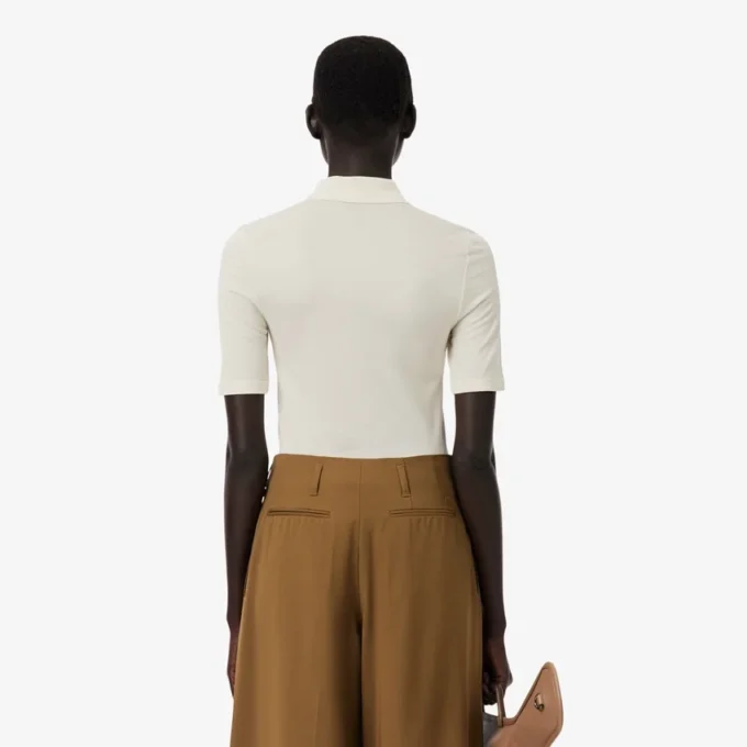 Runway Slim Fit Silk Mini-Piqua Pologensere