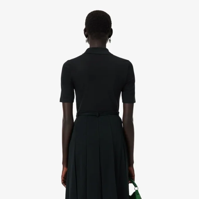 Runway Slim Fit Silk Mini-Piqua Pologensere