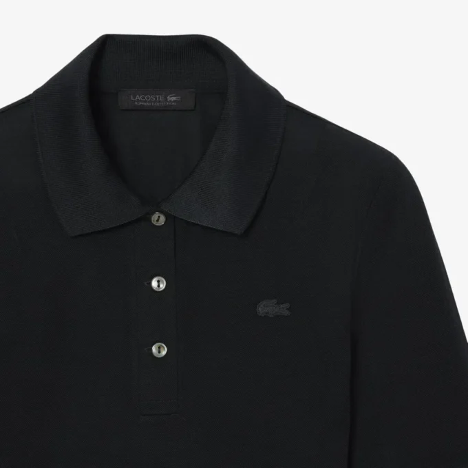 Runway Slim Fit Silk Mini-Piqua Pologensere