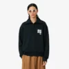 Runway-sweatshirt med høy hals, glidelås og badge-detalj