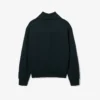 Runway-sweatshirt med høy hals, glidelås og badge-detalj