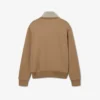 Runway-sweatshirt med høy hals, glidelås og badge-detalj