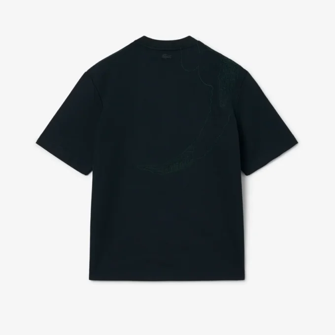 Runway-T-skjorte med brodert krokodille