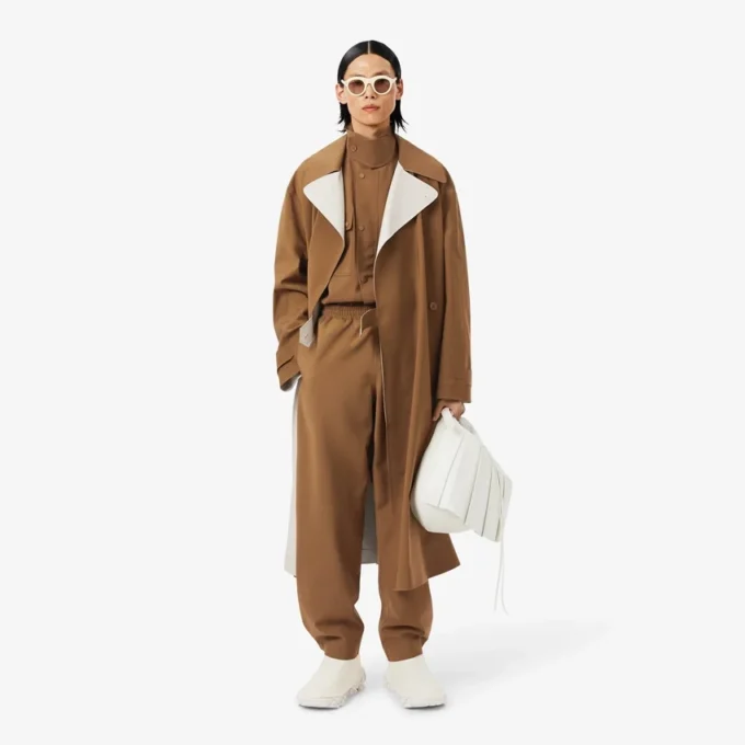 Runway-trenchcoat i ullblanding
