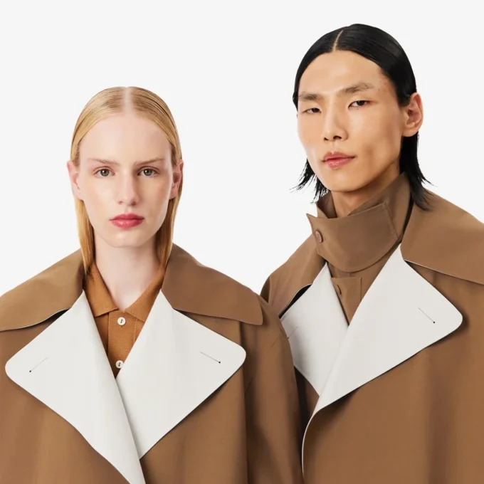 Runway-trenchcoat i ullblanding