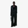 Runway-velourgenser med polokrage