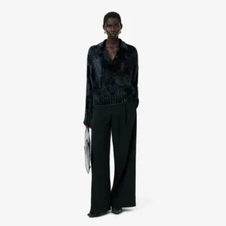 Runway-velourgenser med polokrage