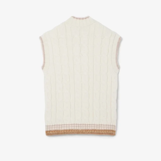 Runway-vest i kabelstrikket ull