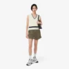 Satin Jersey Pointelle Stripe Shorts for kvinner