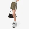 Satin Jersey Pointelle Stripe Shorts for kvinner